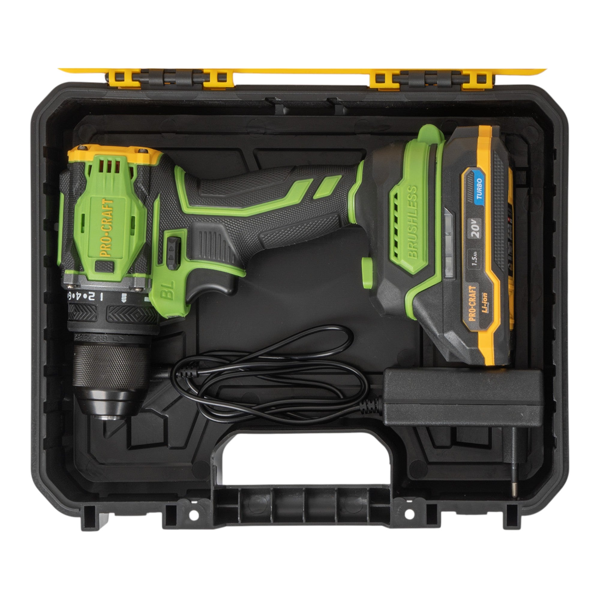 Procraft PA18Pro Akku Bohrschrauber 20 V 30 Nm Brushless 1x Akku 1 5 Ah Ladegeraet Koffer 3 - toolbrothers