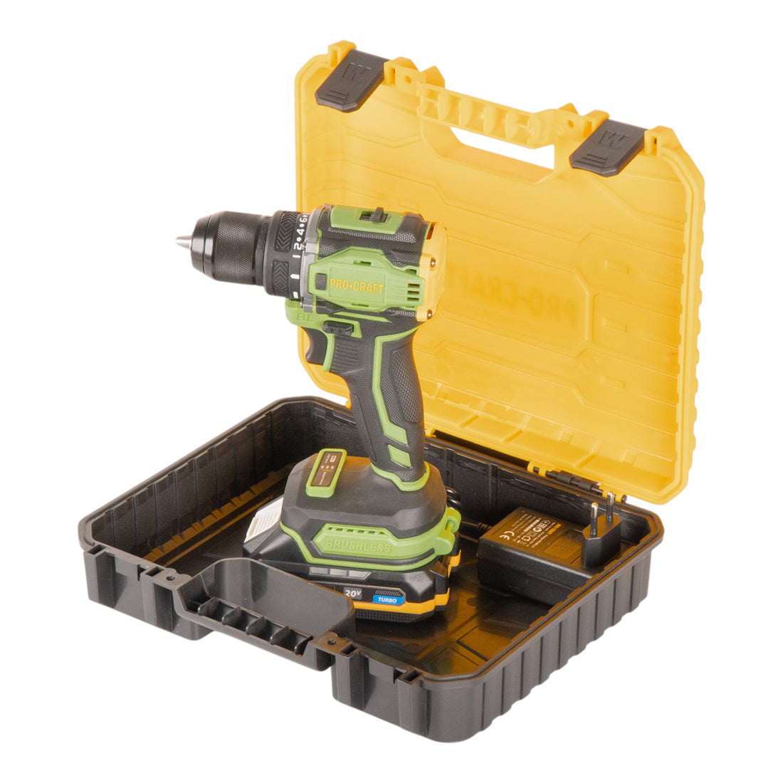 Procraft PA18Pro visseuse sans fil 20 V 30 Nm Brushless + 1x batterie 1,5 Ah + chargeur + coffret