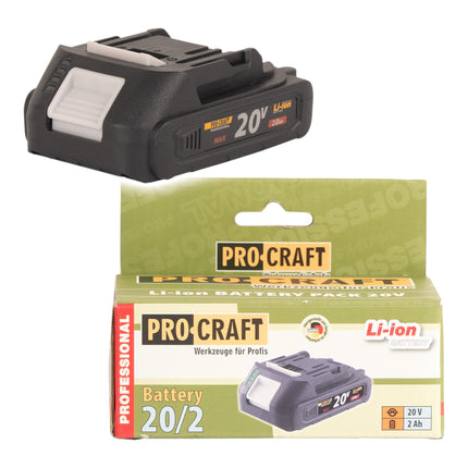 Procraft 20 2A Akku 20 V 2 0 Ah 2000 mAh Li ion 1 - toolbrothers