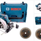Bosch GKS 18V-57 G Akku Kreissäge 18V 165 mm Solo in L-Boxx ( 06016A2101 ) + 1x Bosch Kreissägeblatt für Multi Material ( 2608642387 ) - Toolbrothers