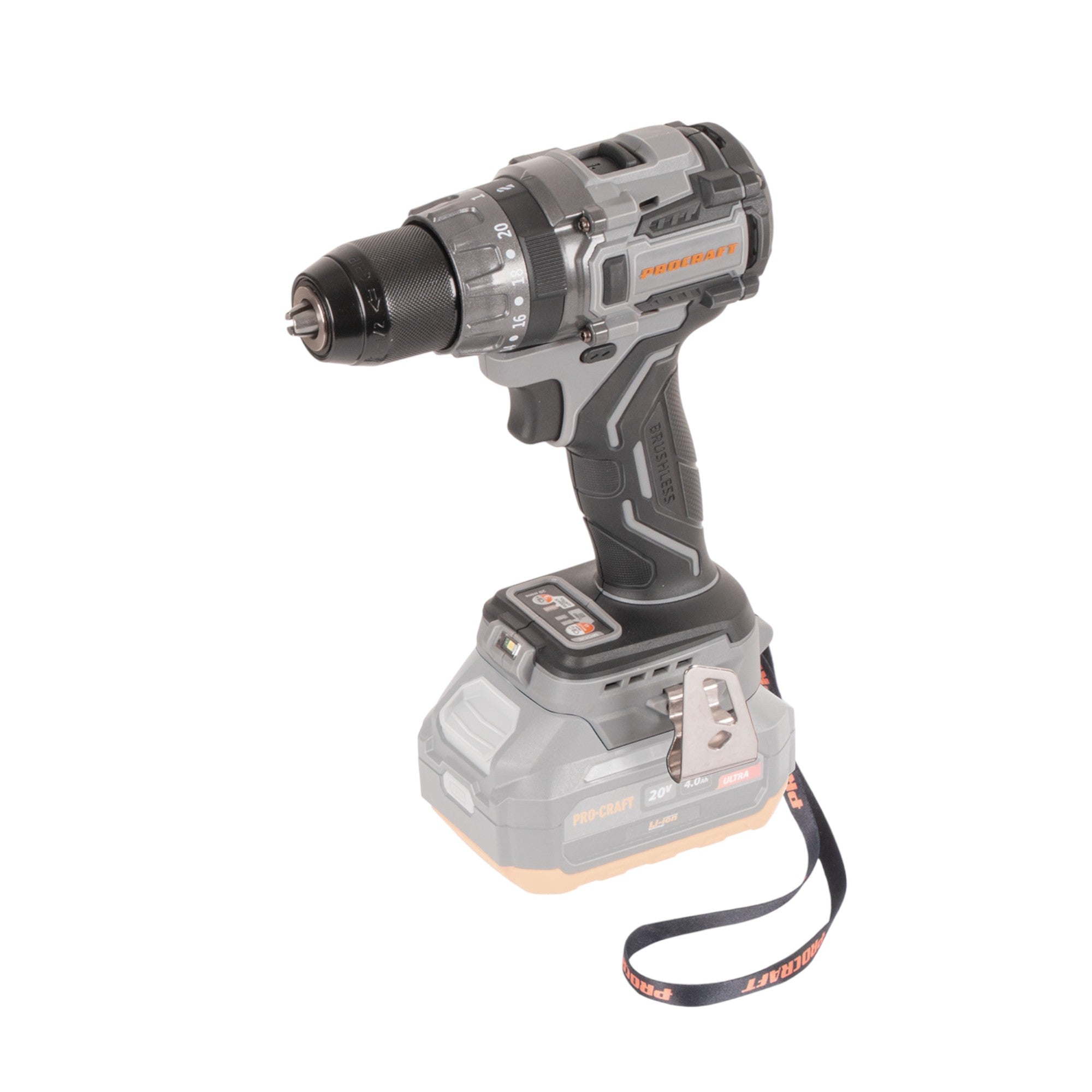Procraft Industrial CD20Abb Akku Schlagbohrschrauber 20 V 85 Nm 1x Akku 2 0 Ah ohne Ladegeraet 1 - toolbrothers
