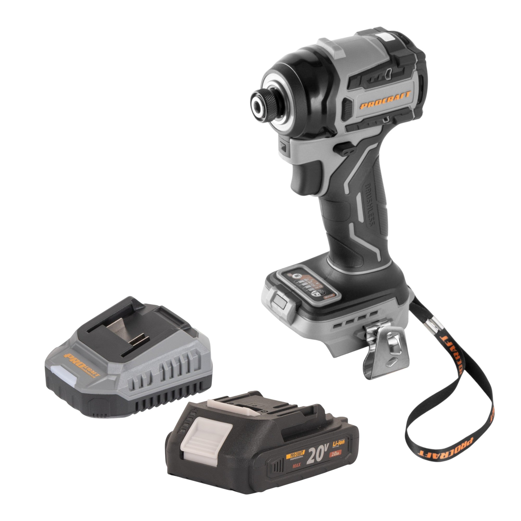 Procraft Industrial ID20Abb Akku Schlagschrauber 20 V 180 Nm 1 4 1x Akku 2 0 Ah Ladegeraet 0 - toolbrothers