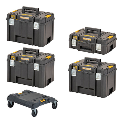 DeWalt DCK 853 P4T Kit outillage sans fil 18 V DCD 996 + DCF 887 + DCH 273 + DCG 405 + DCS 367 + DCS 356 + DCS 565 + DCL 050 + 4x batterie 5,0 Ah + chargeur + 4x T STAK + Trolley