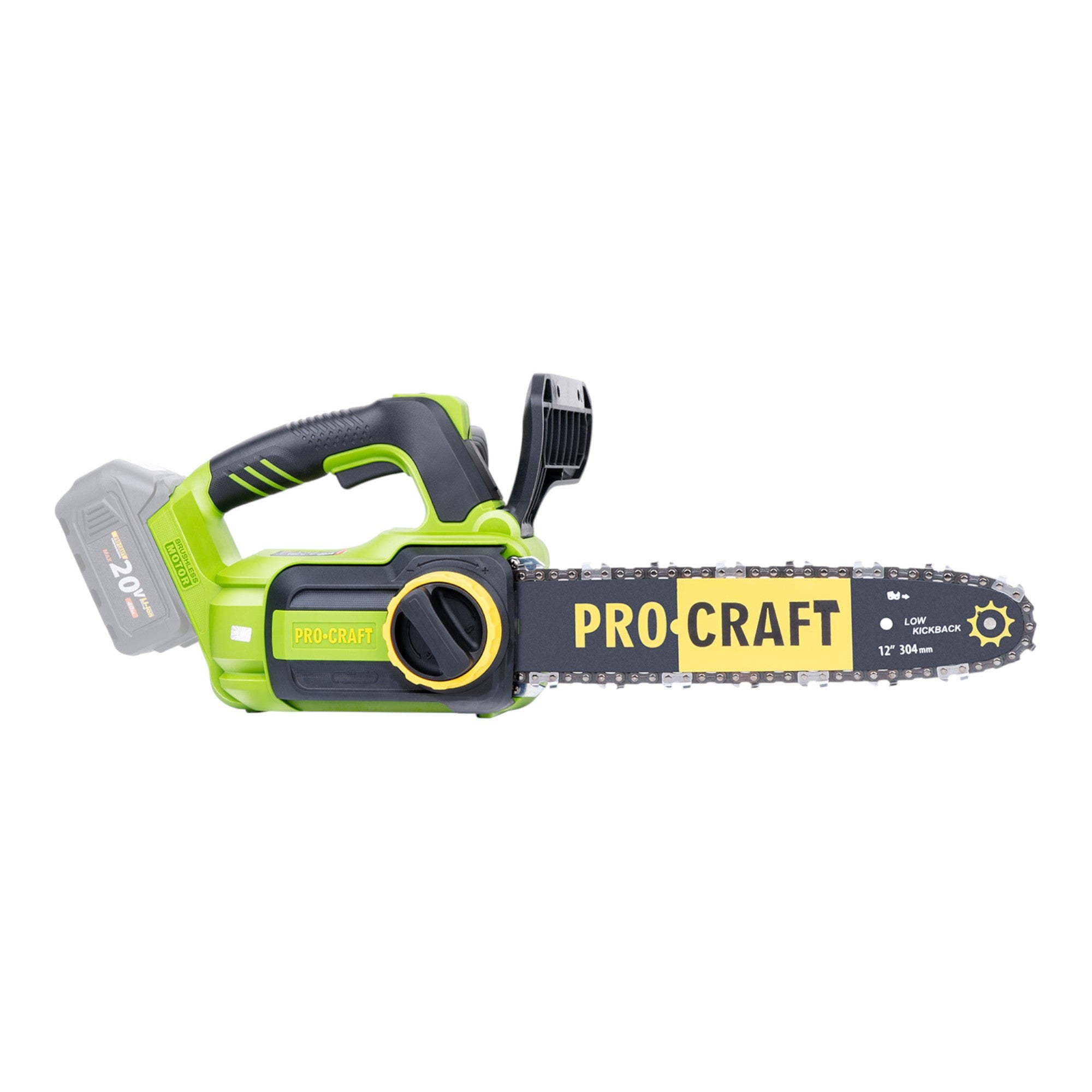 Procraft PKA42Libb Akku Kettensaege 20 V 304 mm Brushless 1x Akku 2 0 Ah Ladegeraet 2 - toolbrothers