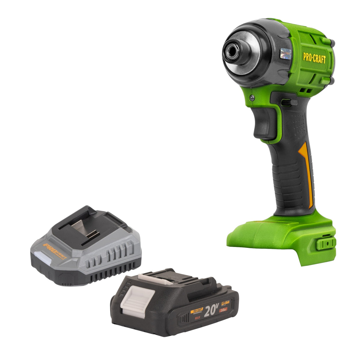 Procraft PS22bb Clé à choc 20 V 230 Nm 1/2" Brushless + 1x batterie 2,0 Ah + chargeur
