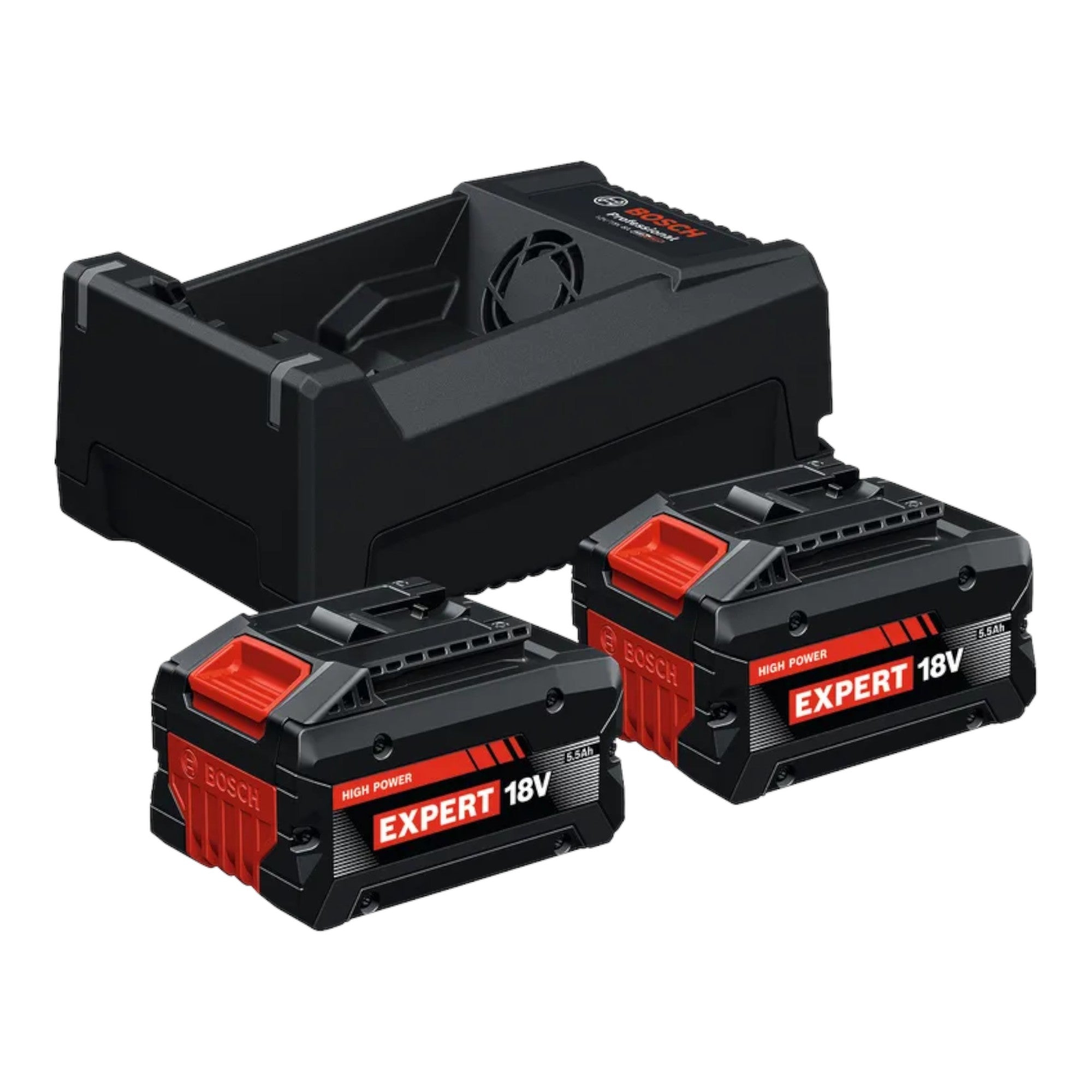 Bosch 2x EXBA 18V 55 GAL 12V 18V 80 EXPERT Starter Set 18 V 1600A0373P 2x Akku 5 5 Ah Ladegeraet 8 A AMPShare 0 - toolbrothers