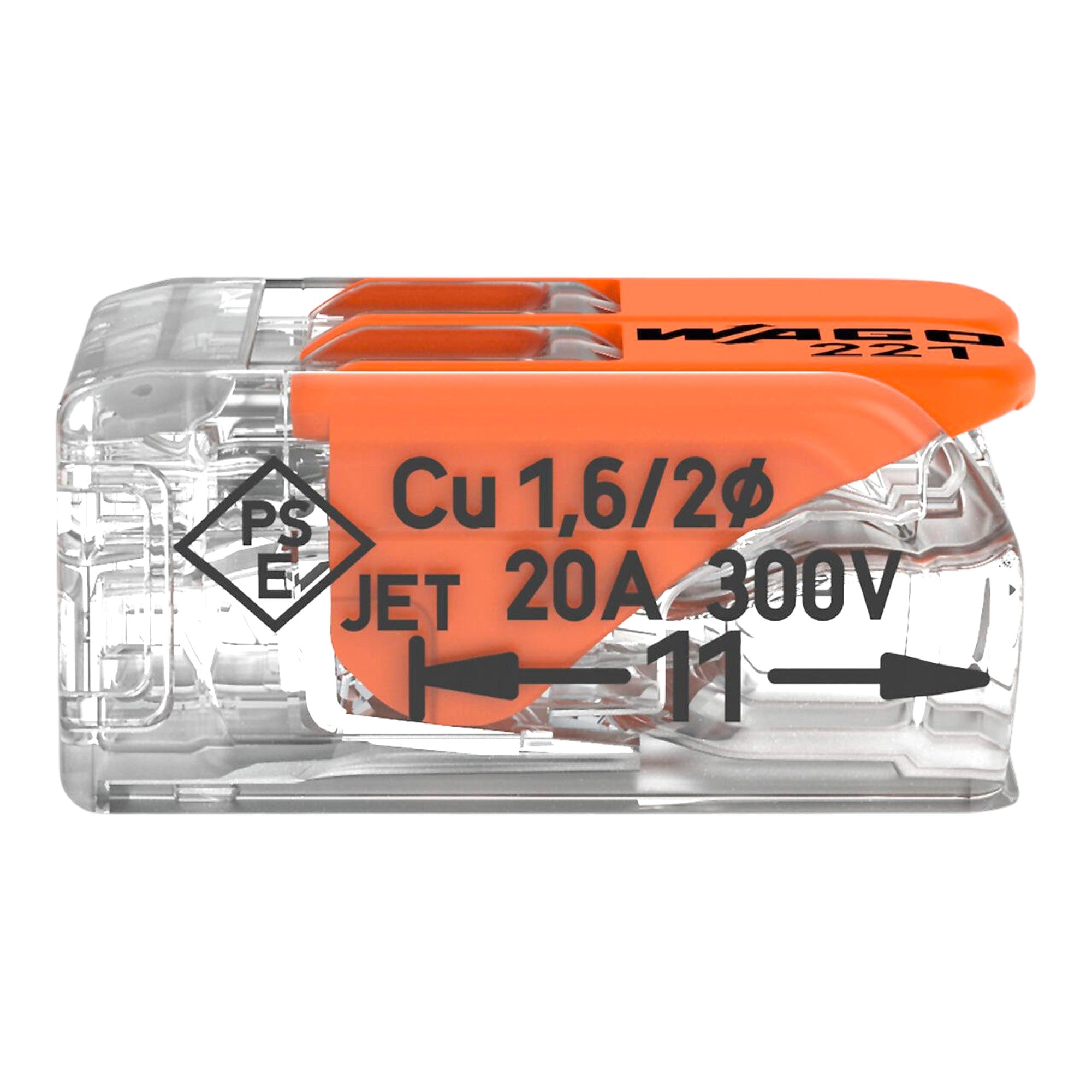 Wago 221 412 Verbindungsklemme 2 x 4 mm 100 Stueck 2 - toolbrothers