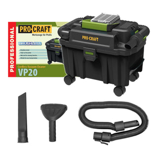 Procraft VP20 Akku Industriesauger 20 V 10 l Brushless Solo ohne Akku ohne Ladegeraet 0 - toolbrothers