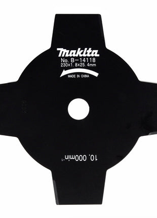 Makita 4 Zahn Schlagmesser 230 x 1,8 x 4 x 25,4 mm ( B-14118 ) für DUR 365 / UR 2300 - Toolbrothers