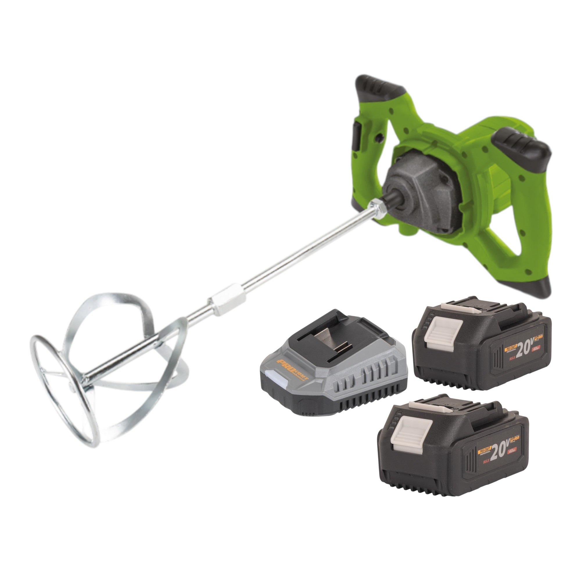Procraft PMM20 Akku Ruehrwerk 20 V Brushless 2x Akku 4 0 Ah Ladegeraet 0 - toolbrothers