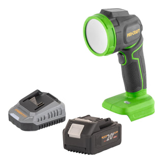 Procraft LL18bb Akku LED Strahler 20 V 300 lm 1x Akku 4 0 Ah Ladegeraet 0 - toolbrothers