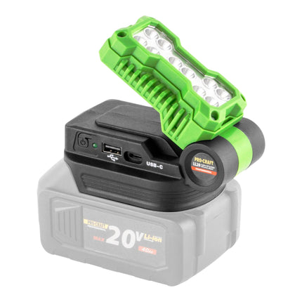 Procraft LL20bb Akku LED Strahler 20 V 500 lm 1x Akku 4 0 Ah ohne Ladegeraet 2 - toolbrothers