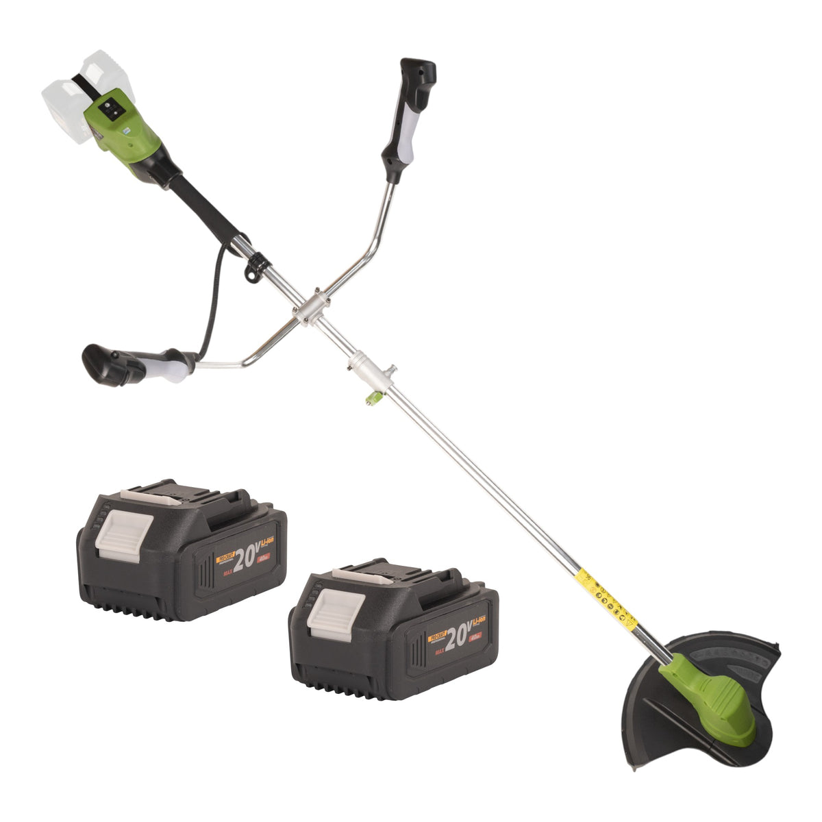 Procraft PTA40 Débroussailleuse sans fil 40 V ( 2x 20 V ) 300 mm Brushless + 2x batterie 4,0 Ah - sans chargeur