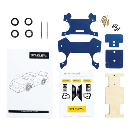 Stanley Jr Sprint Racer Kit Rennwagen Bausatz aus Holz Kunststoff OK013 SY  2 - toolbrothers