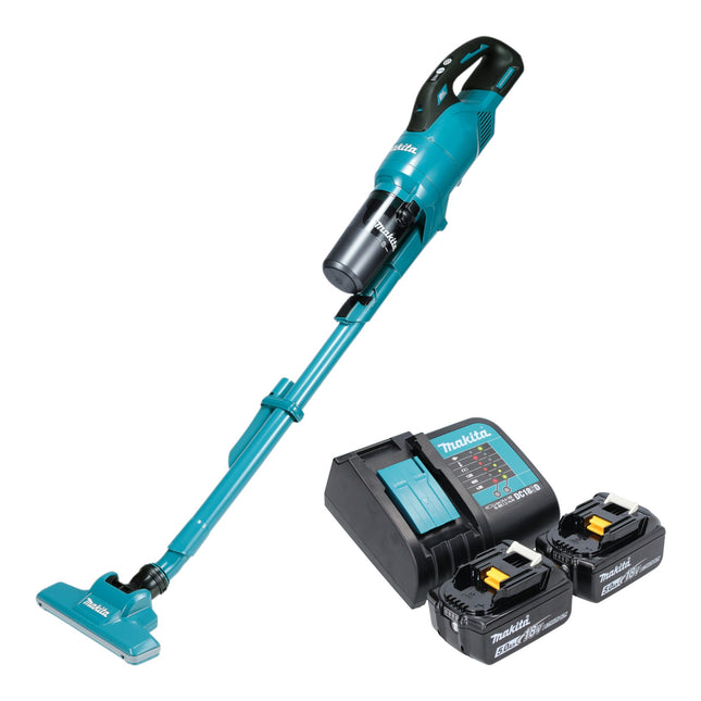 Makita DCL 286 FST2 Akku Staubsauger 18 V 0 25 l Brushless 2x Akku 5 0 Ah Ladegeraet 0 - toolbrothers