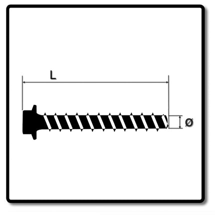 HECO MULTI-MONTI-plus SS Betonschraube 10 x 100 mm 50 Stk. SW 13 Sechskantkopf verzinkt A2K ( 2x 48453 ) - Toolbrothers