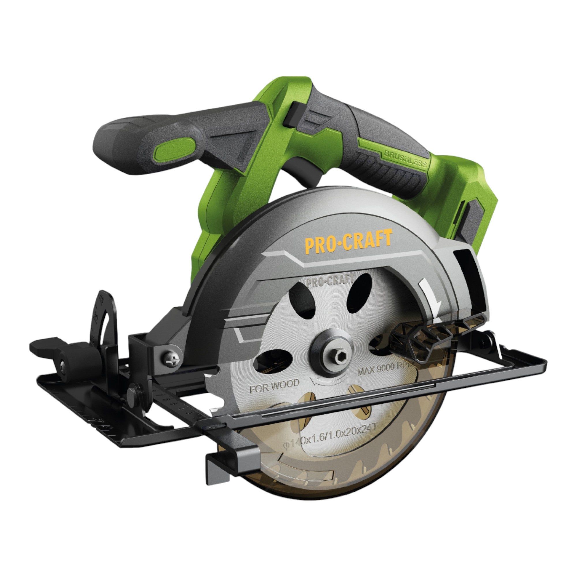 Procraft PCA32 BB Akku Handkreissaege 20 V 165 mm Brushless 2x Akku 2 0 Ah Ladegeraet 3 - toolbrothers