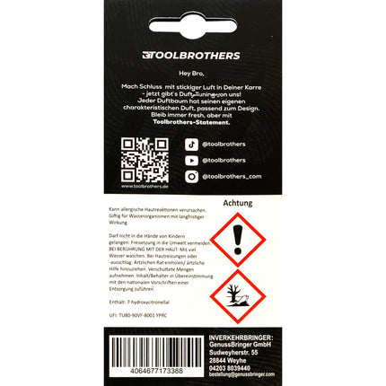 Toolbrothers Duftbaum EXPERT BLUE AKKUSCHRAUBER Design Duft NEW CAR exotische Duftnoten 3 - toolbrothers