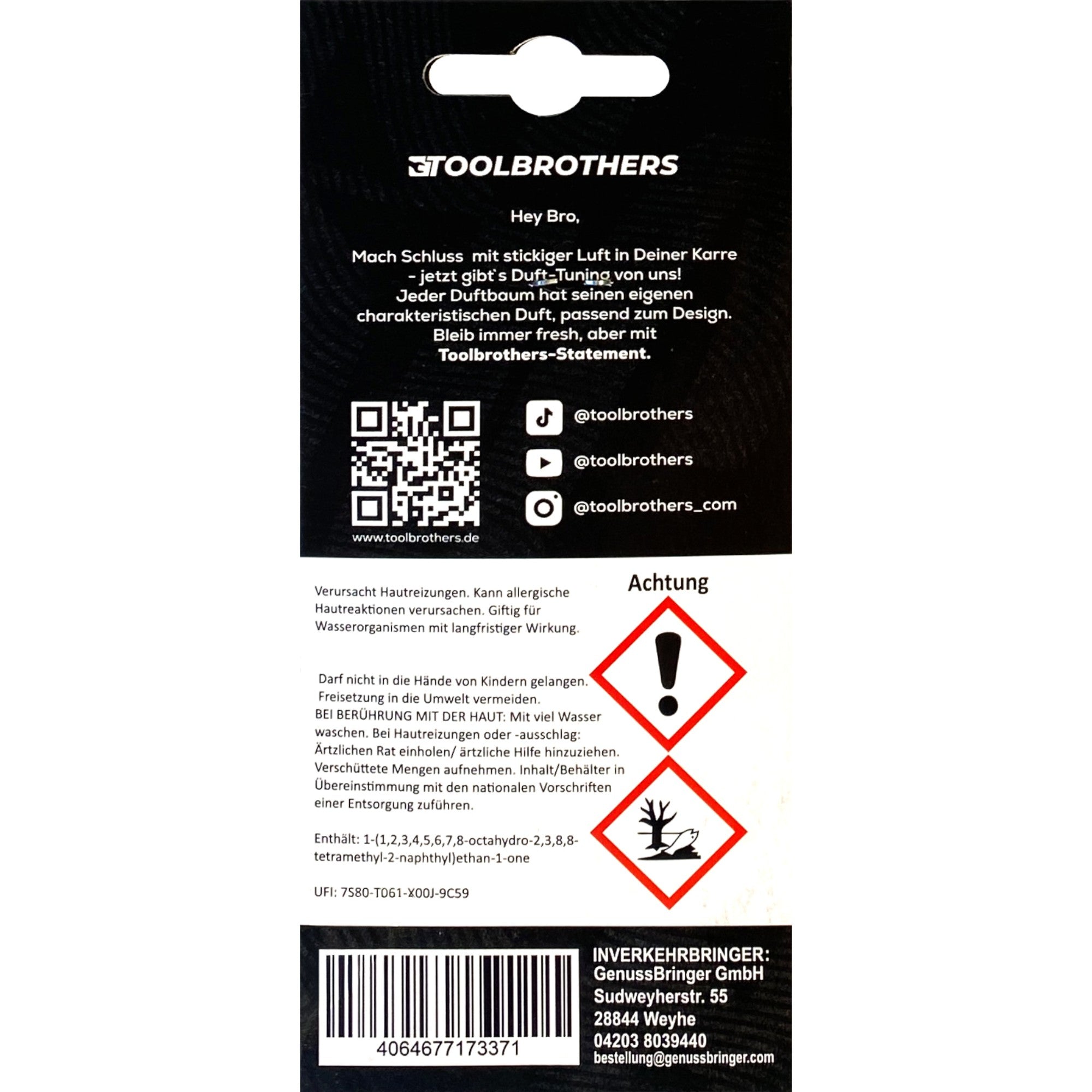 Toolbrothers Duftbaum RICH ROS AKKUSCHRAUBER Design Duft AMORE sanfte und blumige Duftnoten 3 - toolbrothers