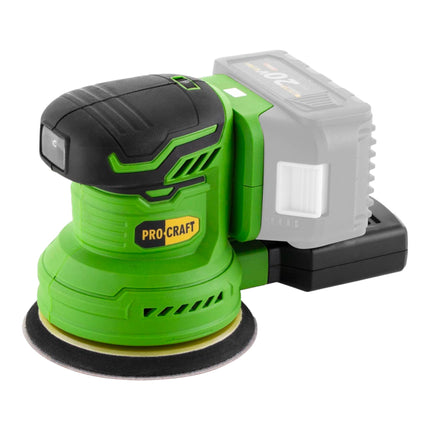 Procraft PX20BLbb Akku Exzenterschleifer 20 V 125 mm Brushless 2x Akku 2 0 Ah Ladegeraet 3 - toolbrothers