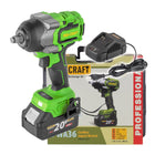 Procraft PWA36 1B C Akku Schlagschrauber 20 V 850 Nm 1 2 Brushless 1x Akku 4 0 Ah Ladegeraet Koffer 0 - toolbrothers