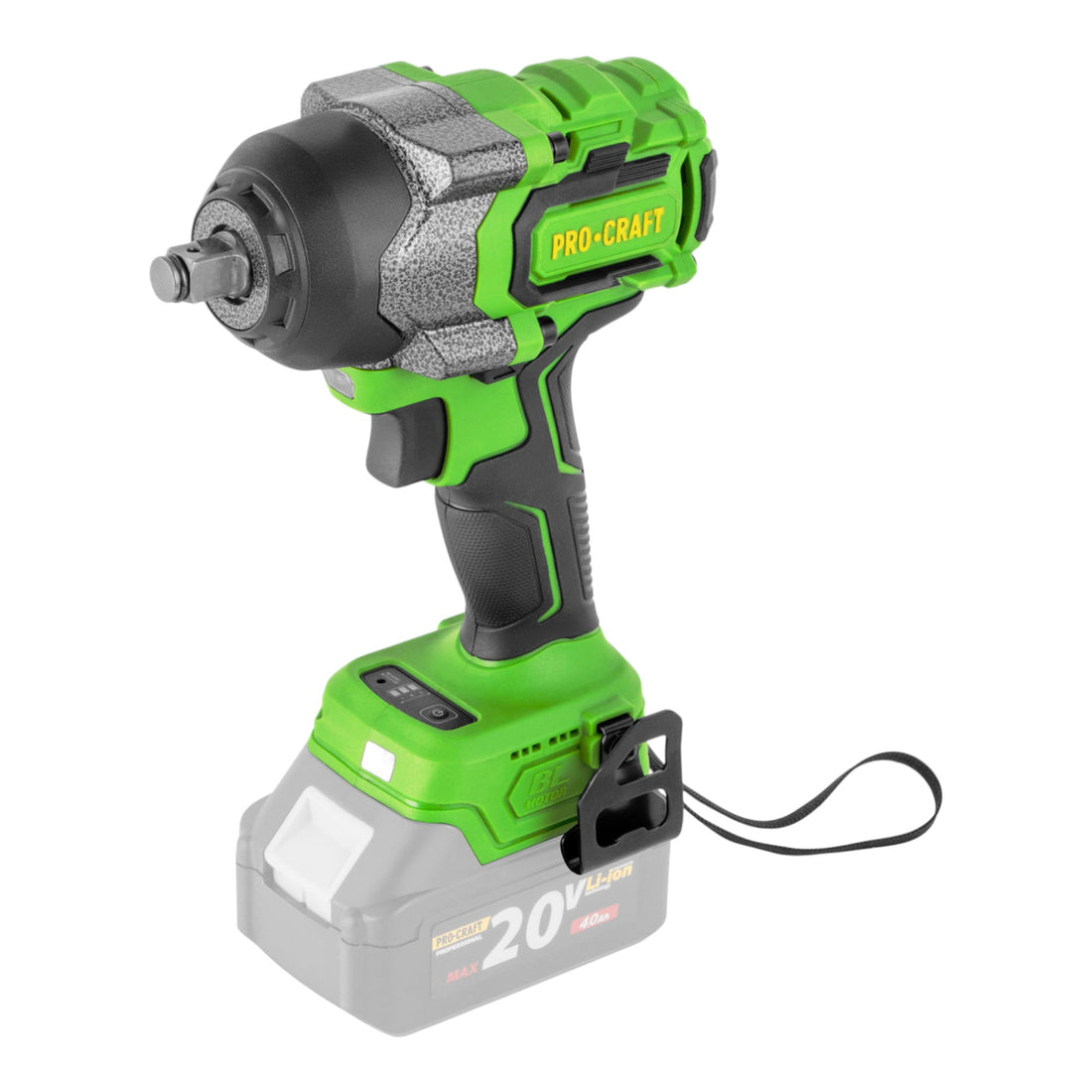 Procraft PWA36bb Clé à choc sans fil 20 V 850 Nm 1/2" Brushless Solo - sans batterie, sans chargeur