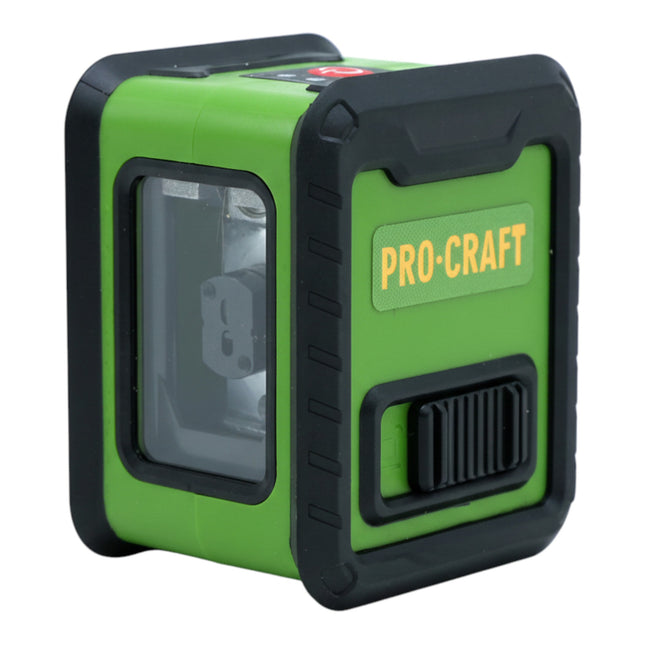 Procraft LE 2D Linien Kreuzlinienlaser 10 m gruen selbstnivellierend inkl 3x 1 5 V AAA Batterie  0 - toolbrothers