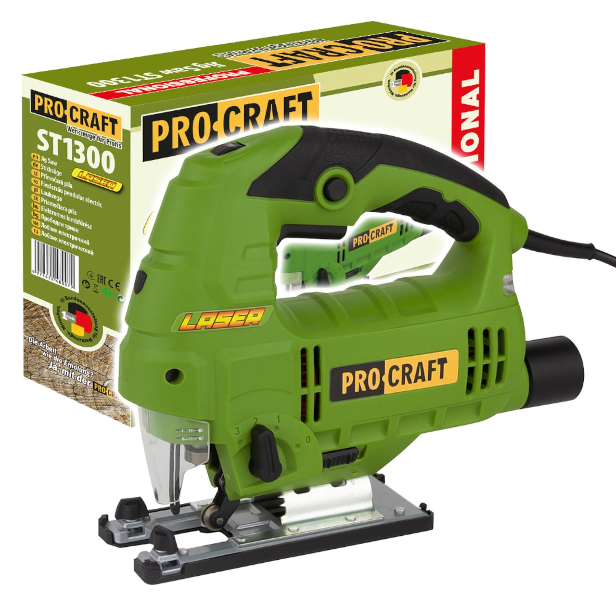 Procraft ST1300 Stichsaege 800 Watt 110 mm 0 - toolbrothers