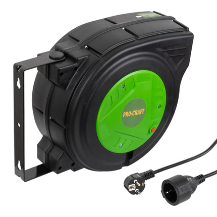 Procraft EK25N Selbsteinziehendes Verlaengerungskabel 25 m 1 - toolbrothers