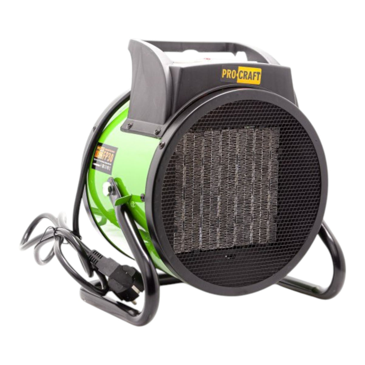 Procraft FP30 Aérotherme électrique Chauffage 3 kW 3 niveaux de puissance 25/1500/3000 W pour atelier, cave, chantier etc. y compris protection contre la surchauffe