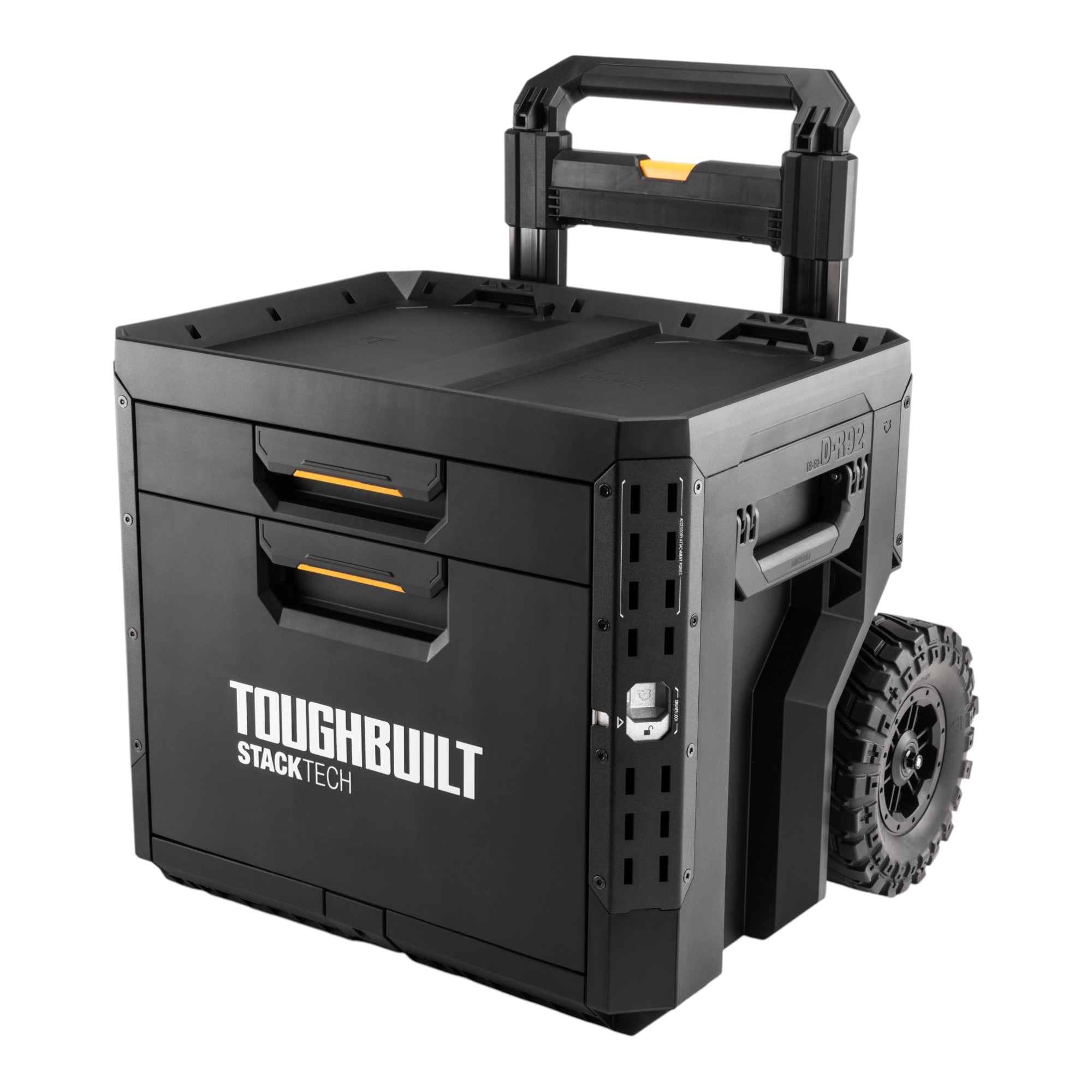 Toughbuilt STACKTECH rollbare Werkzeug Box abschliessbar mit 2 Schubladen TB B1 D R92  0 - toolbrothers