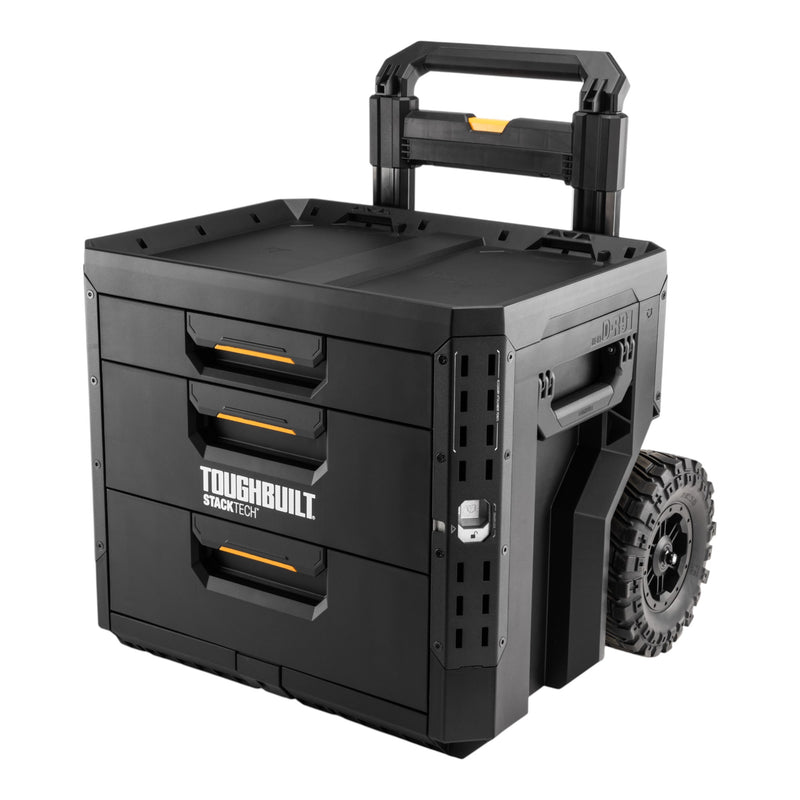 Toughbuilt STACKTECK rollbare Werkzeug Box abschliessbar mit 3 Schubladen TB B1 D R93  0 - toolbrothers