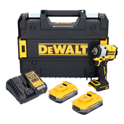 DeWalt DCF 921 H2T Akku Schlagschrauber 18 V 400 Nm 1 2 Brushless 2x Powerstack Akku 5 0 Ah Ladegeraet TSTAK 0 - toolbrothers
