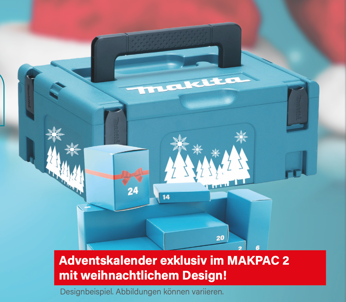 Makita Adventskalender 2026 im MAKPAC P 84888 24 Tuerchen voller Power berraschungen und Fanliebe 1 - toolbrothers