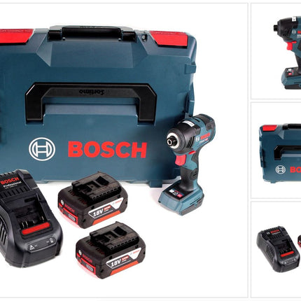 Bosch GDR 18 V-200 C Akku Drehschlagschrauber 18 V 1/4" in L-Boxx + 2 x 5,0 Ah Akku + Ladegerät - Toolbrothers