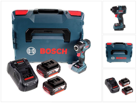 Bosch GDR 18 V-200 C Akku Drehschlagschrauber 18 V 1/4" in L-Boxx + 2 x 5,0 Ah Akku + Ladegerät - Toolbrothers