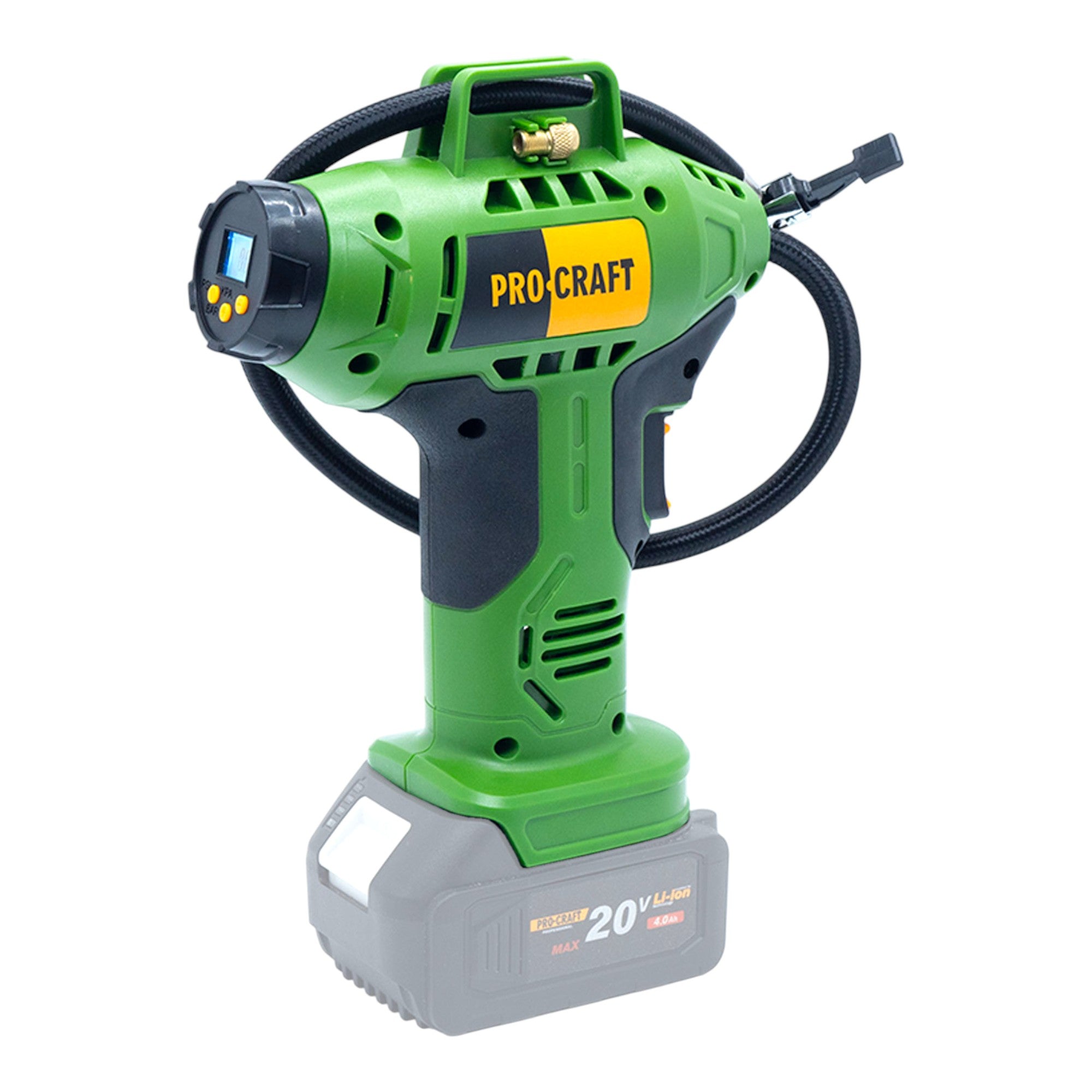 Procraft LK20 Akku Kompressor 20 V 11 bar 1x Akku 4 0 Ah RHINO Toolcase ohne Ladegeraet 1 - toolbrothers
