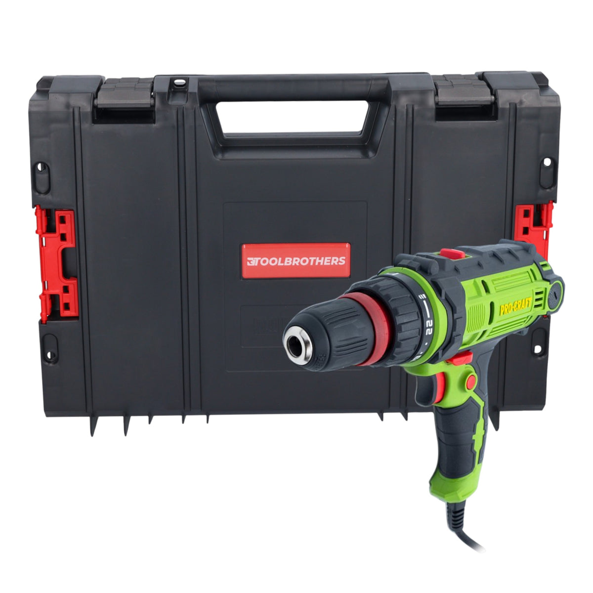 Perceuse-visseuse Procraft PB300DFR 300 Watt 40 Nm + RHINO Toolcase