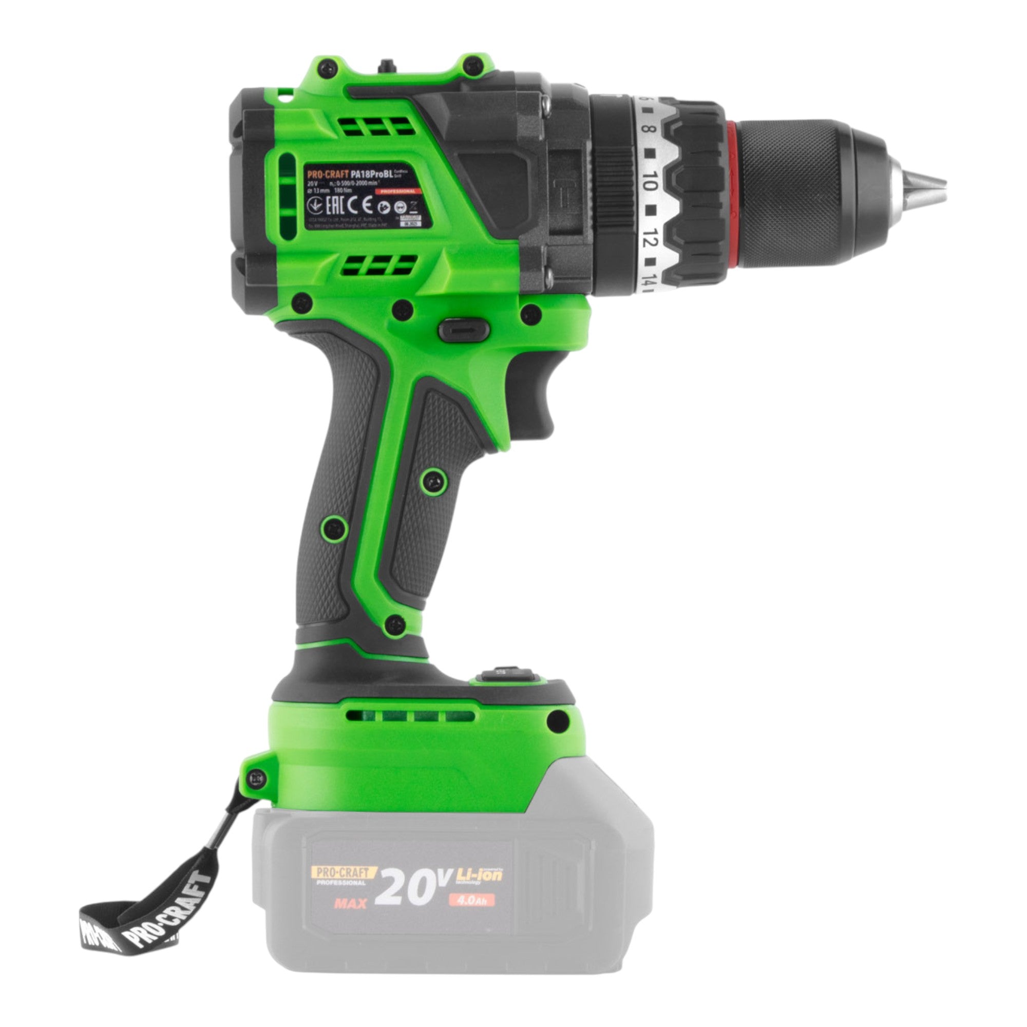 Procraft PA18ProBL BB Akku Schlagbohrschrauber 20 V 180 Nm Brushless Solo ohne Akku ohne Ladegeraet 4 - toolbrothers