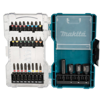 Makita Steckschluessel Bit Set 28 teilig E 07048 Bits Steckschluessel magnetischer Bithalter 0 - toolbrothers