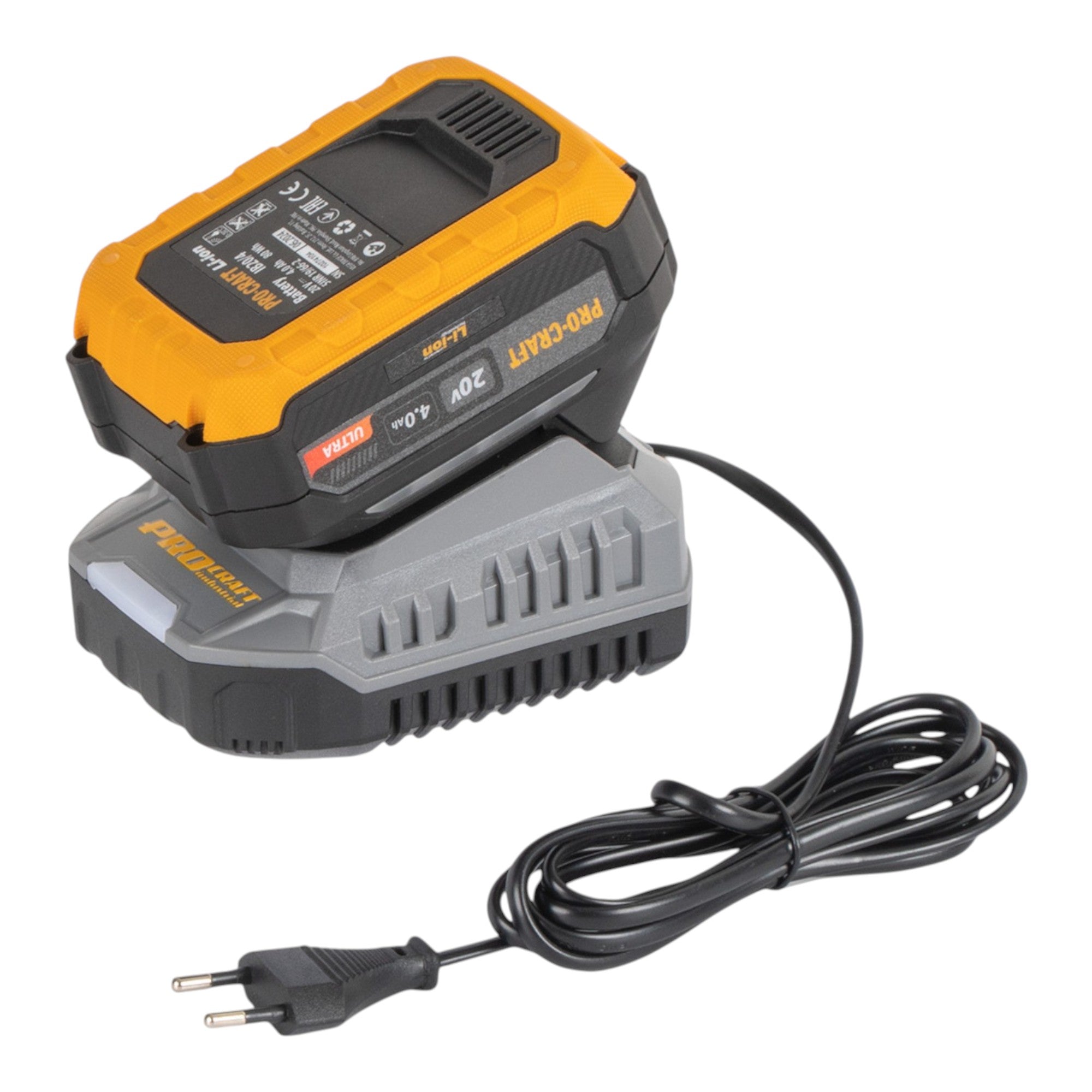 Procraft Industrial CD20A Akku Schlagbohrschrauber 20 V 85 Nm 1x Akku 4 0 Ah Ladegeraet 32 tlg Bit Set Koffer 2 - toolbrothers