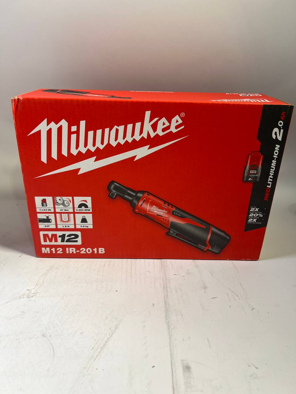 Milwaukee M12 IR 201B Akku Ratsche 12 V 47 Nm 3 8 1x Akku 2 0 Ah Ladegeraet Tasche 4933448110 Leicht Gebraucht 0 - toolbrothers