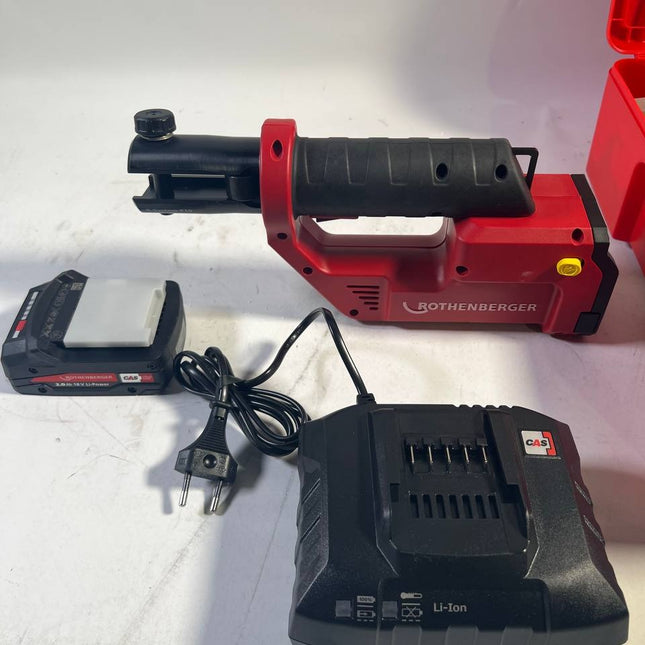 Rothenberger ROMAX Compact III Basic Set 1 Akku Radialpressmaschine 18 V 19 kN 1000004261 1x Akku 2 0 Ah Ladegeraet Koffer Leicht Gebraucht 0 - toolbrothers
