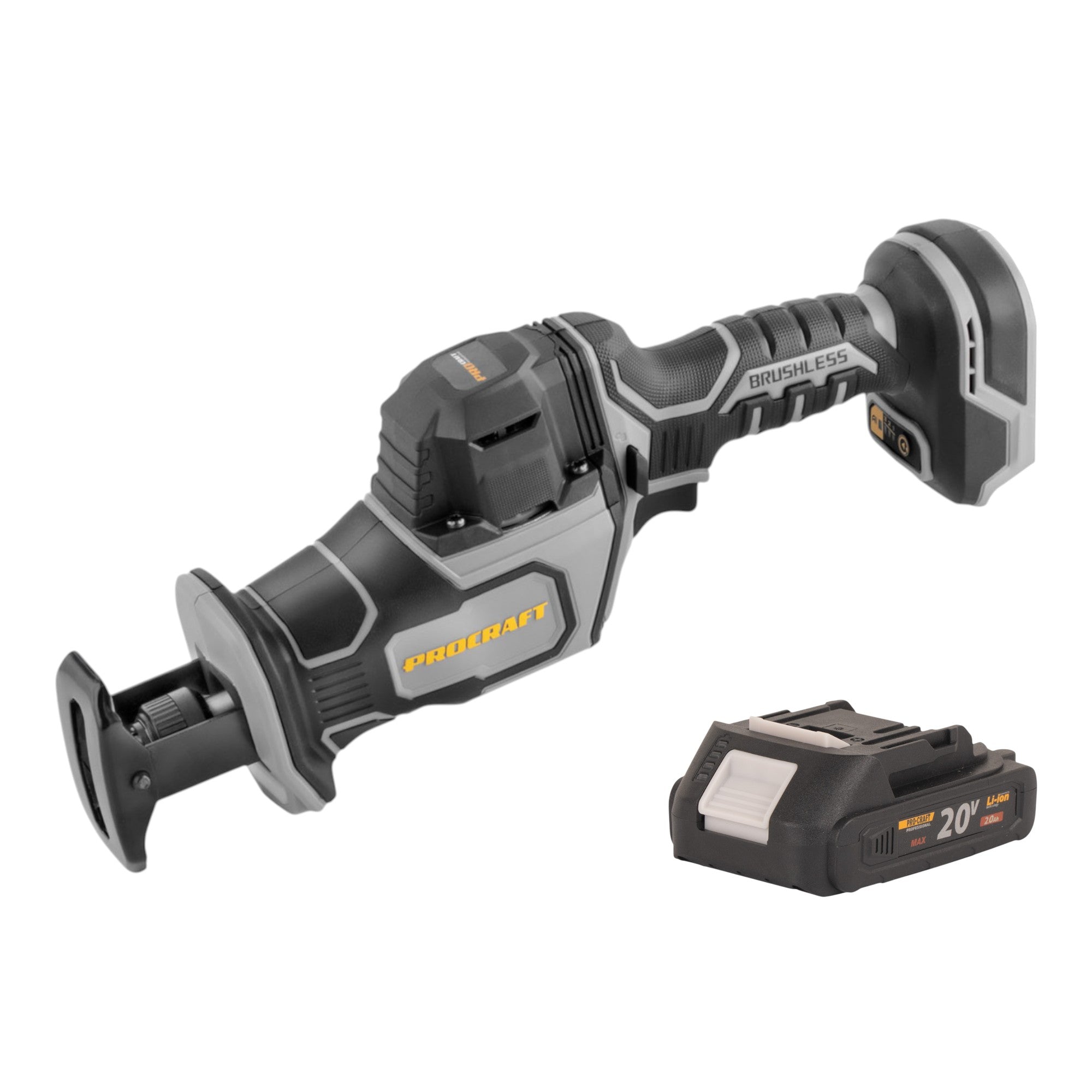 Procraft Industrial RS20Abb Recipro Saebelsaege 20 V Brushless 1x Akku 2 0 Ah ohne Ladegeraet 0 - toolbrothers