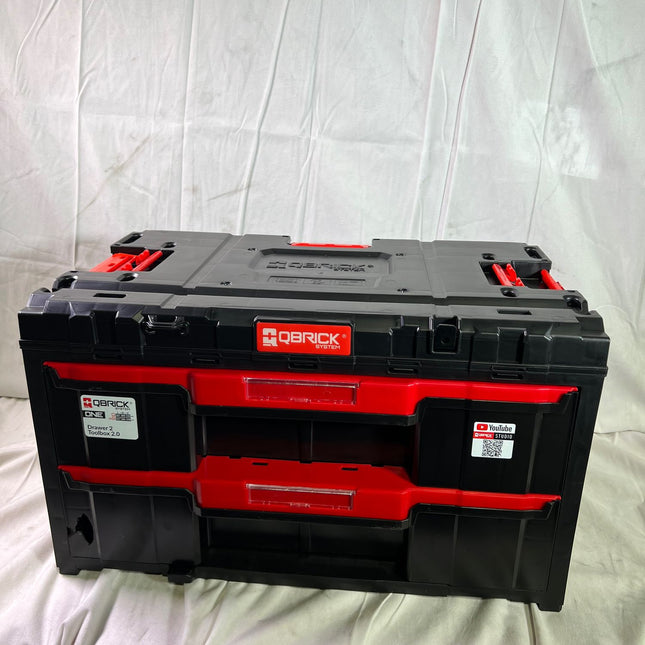 Qbrick System ONE Drawer 2 Toolbox 2 0 Werkzeugbox 587 x 380 x 340 mm 29 l mit zwei Schubladen Beschaedigt 0 - toolbrothers