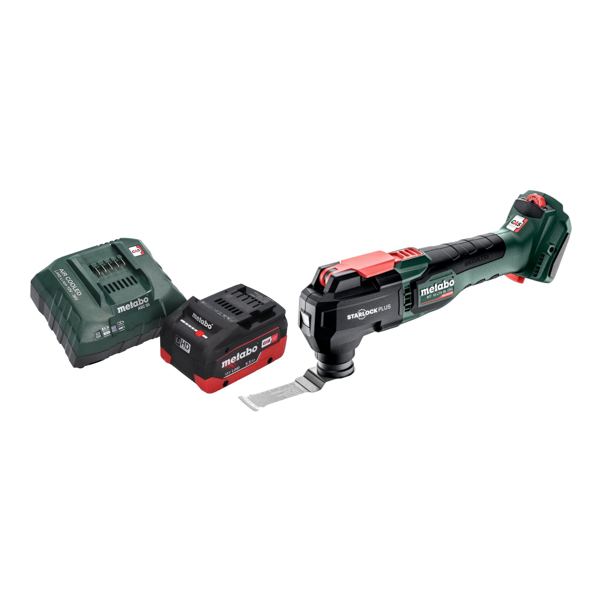 Metabo MT 18 LTX BL QSL Akku Multitool 18 V Brushless Starlock Plus 1x LiHD Akku 5 5 Ah Ladegeraet 0 - toolbrothers
