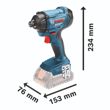 Bosch GDR 18V-160 Professional Visseuse à chocs sans fil 18 V 160 Nm 1/4" + 2x batterie 5,0 Ah + chargeur