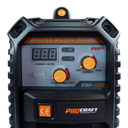 Procraft Industrial RWI 400 Inverter Schweissgeraet 7 kW 20 200 A MMA Schweissschutzschild Drahtbuerste weiteres Zubehoer 2 - toolbrothers