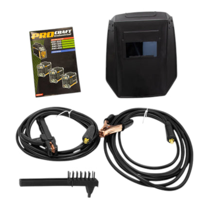 Procraft Industrial RWI 400 Inverter Schweissgeraet 7 kW 20 200 A MMA Schweissschutzschild Drahtbuerste weiteres Zubehoer 3 - toolbrothers