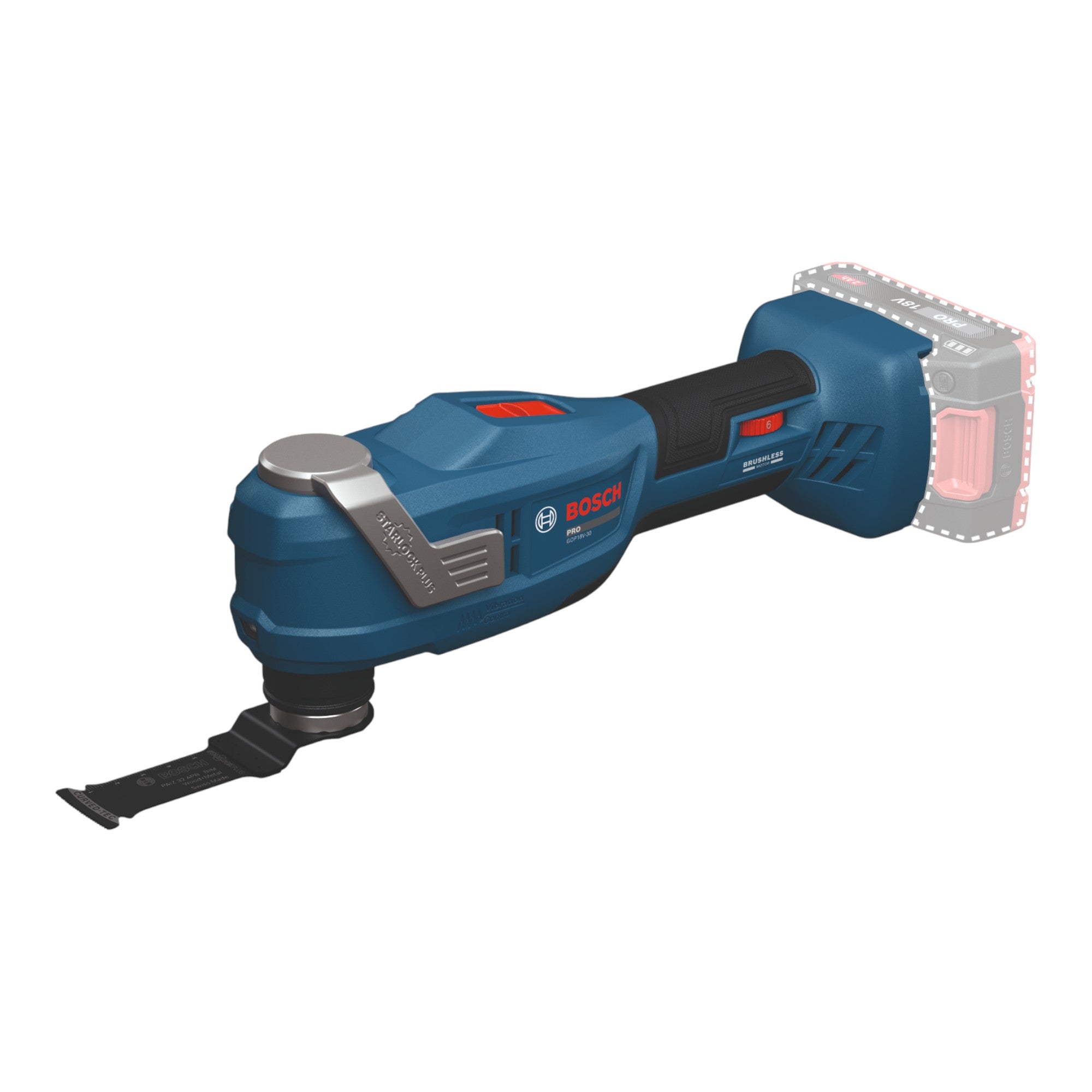 Bosch GOP 18V 30 Akku Multifunktionswerkzeug 18 V Starlock Plus Brushless 06018G3001 L Boxx ohne Akku ohne Ladegeraet 1 - toolbrothers